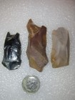 3 Archaic Knives Native American Knives Skinning Tools Indian Prehistoric  — photo 1
