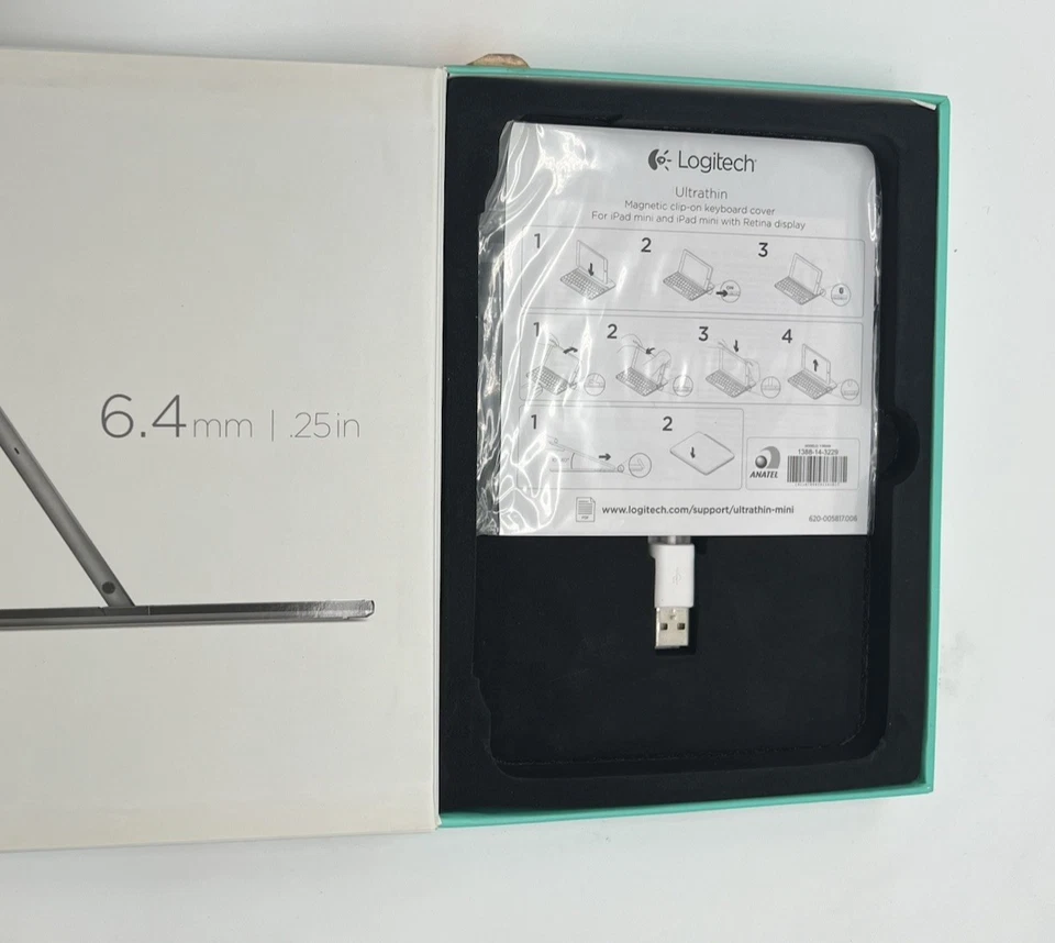 Logitech Keyboard Cover Ultrathin for iPad Mini 2, 3 Black MSRP $89.95 - Image 4 of 4