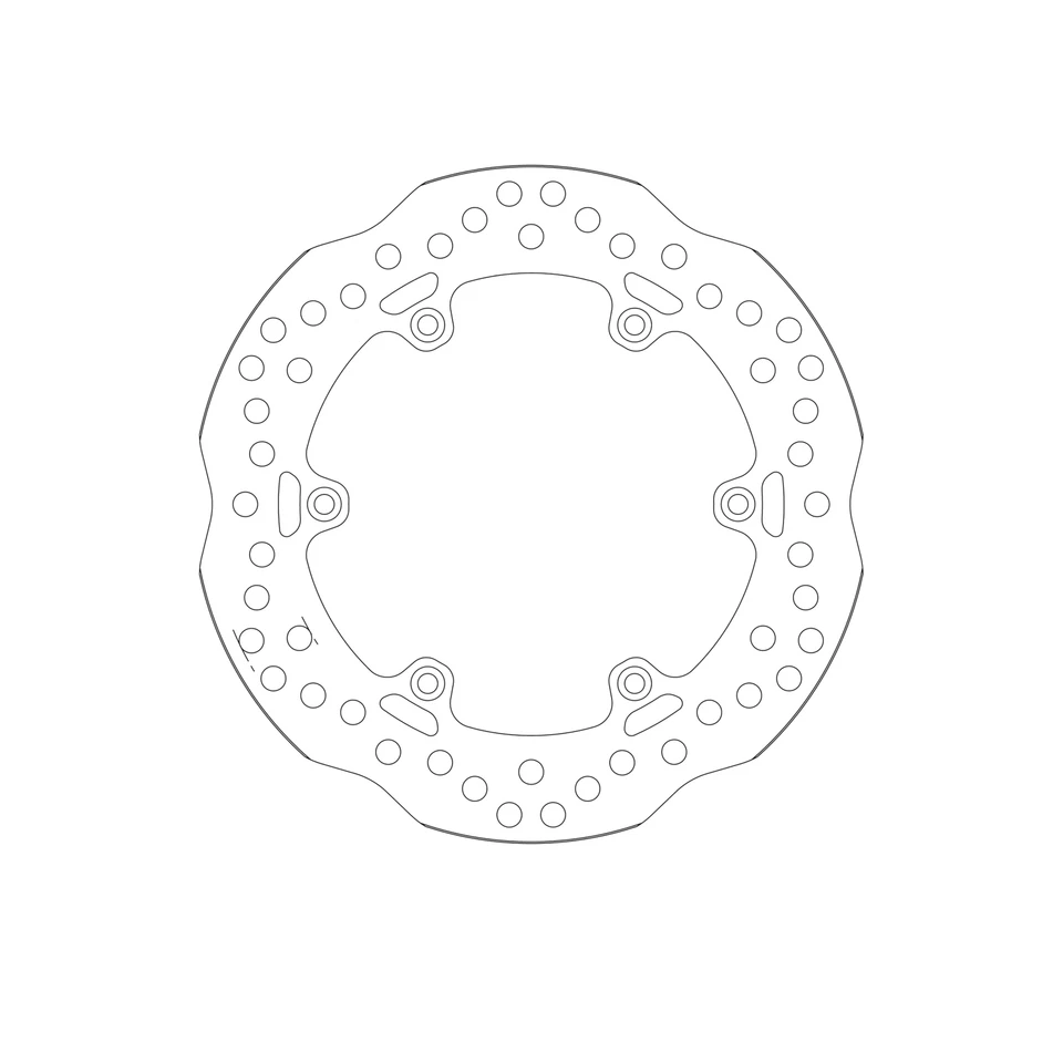 Disco de freno para SUZUKI DRZ 400 E 2002 actualización trasera SBS Foto 2 de 4