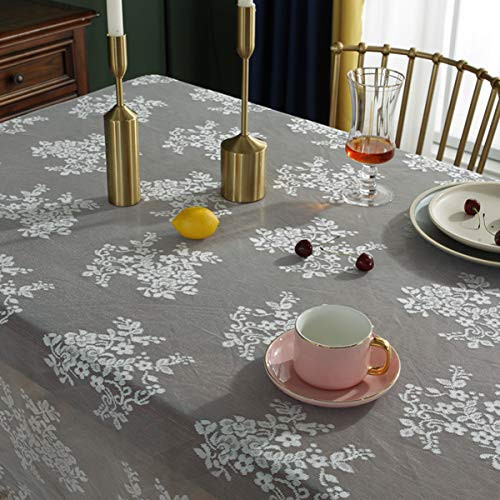 Rustic Faux Lace Tablecloth Rectangle Table Cloth Cover for Overlay Wedding - Picture 5 of 6