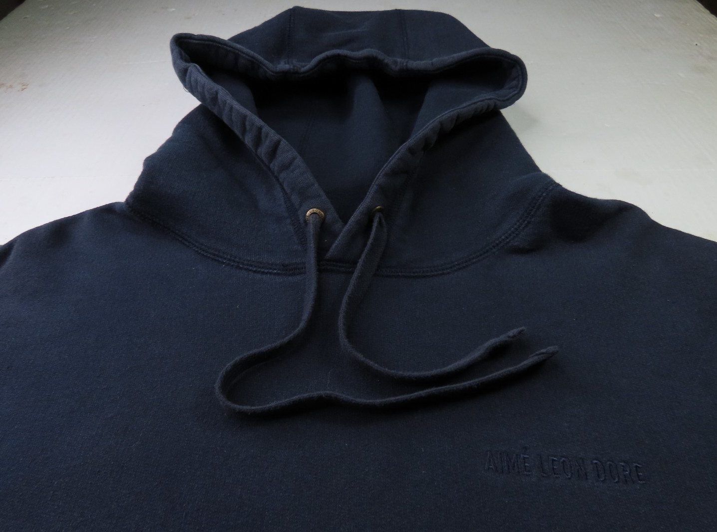Aime Leon Dore Dark Blue Hoodie Mens Pure Cotton Pullover Hooded Sweatshirt XL image 10