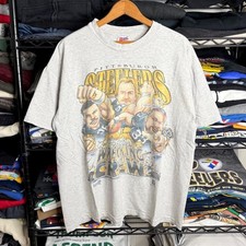 Vintage Pittsburgh Steelers Retro NFL Caricature ash color shirt VK17396