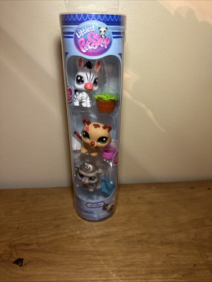 ZEBRA 97, TIGER 96, BABOON 98 G7 - Authentic Littlest Pet Shop - Hasbro LPS