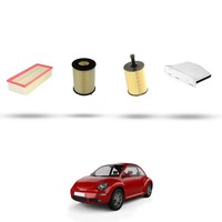 Hoffcar Set Service - 4 Filter FüR VW New Beetle / Cabrio (5C) 2.0 Tdi 103Kw D