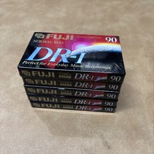 Lot of 5 Fuji DR-I Normal Bias Type I 90 Min Blank Audio Cassette Tapes Sealed