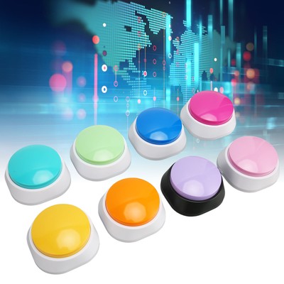 8x Dog Buttons Assorted Colors 30s Recording Battery Powered Safe ABS Dog Ta Hot