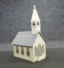 Plasticville Small Church Chappel 0/027/S Scale Assembled Made in USA