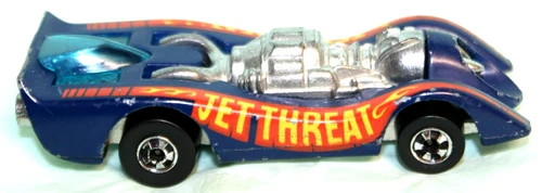 HOT WHEELS VINTAGE JET THREAT BLUE LOOSE HONG KONG