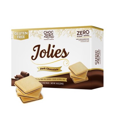 ChocZero Chocolate Cookies, Dark Chocolate Jolies   Gluten Free, Sugar Free, 16