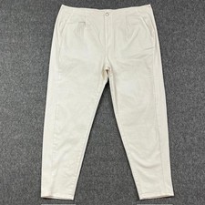 Eileen Fisher Pants Womens 18 White Tapered Ankle High Rise Casual Comfort