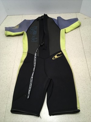 O'Neill Unisex Child Youth Reactor-2 2MM Back Zip S/S Spring Wetsuit Size 8