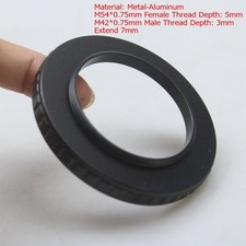 Inner M54 0.75 to Outter M42x0.75 7mm Extender Adapter DIY Telescope Accessory