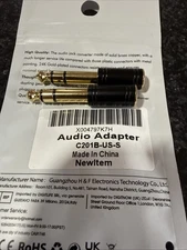 DigitConvert 1/4'' Male to 1/8'' Female Stereo Audio Adapter Converter Aux Cable