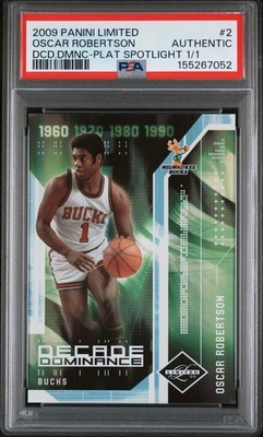 2009 PANINI LIMITED DECADE DOMINANCE #2 OSCAR ROBERTSON 1/1 PSA AUTHENTIC