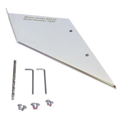 Seasierra Boat Marine 27211 Stainless Steel Skeg Cover Guard Protector Kit For