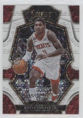 2022-23 Panini Select Premier Level White Disco Prizm 25/75 Kevin Porter Jr 16p1