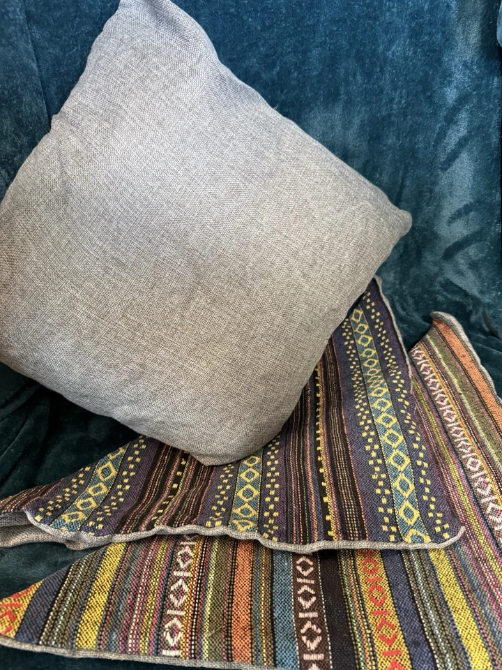 Boho наволочки комплект из трех 100% хлопок сплетенный дизайн 16 X 16 декор - Изображение 3 из 4