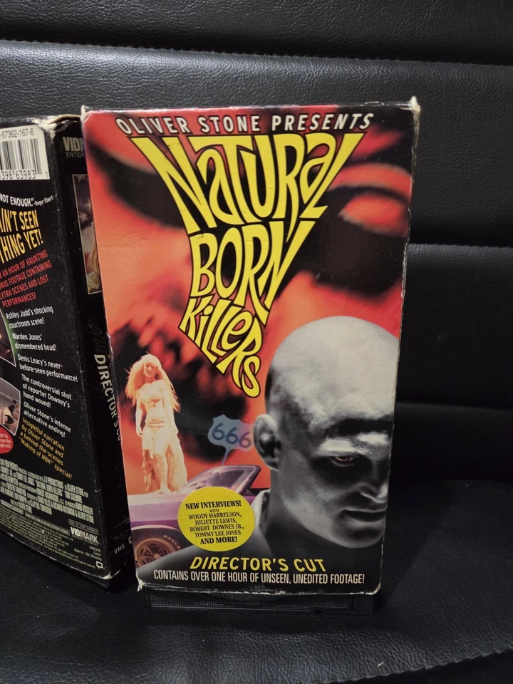 Natural Born Killers Directors Cut VHS 2Tape Set 1994 Horror Gore Foto 2 de 4