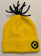 Despicable Me Minions Beanie Hat Gru Logo Yellow Costume Cosplay Illumination