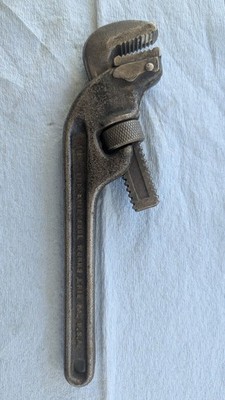 Vintage PIPEMASTER Erie Tool Works 10''  Adjustable Pipe Wrench 1/8 to 1-1/2'' USA