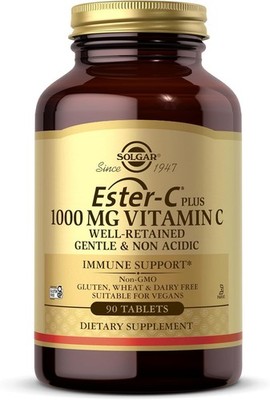 Solgar Ester-C Plus 1000 mg Vitamin C Ester-C Ascorbate Complex 90 Tablets