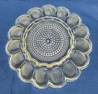 Indiana Glass Vintage Egg Relish Crystal Tray, Clear Hobnail Design 11” Diameter — photo 2
