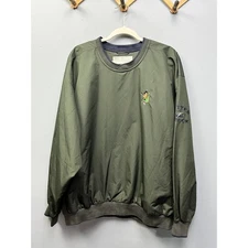 Cutter and Buck Golf Pullover Mens Large V Neck Green Scottish Embroidered