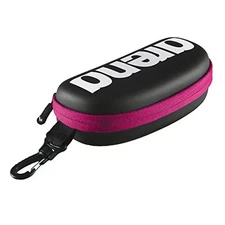  Unisex Swim Goggle Case For Swimming Goggles, Protective White / Fuchsia