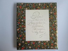 VTG NEW Hallmark Photo Album Self Adhesive Refillable 557-5 Quote Floral Gold