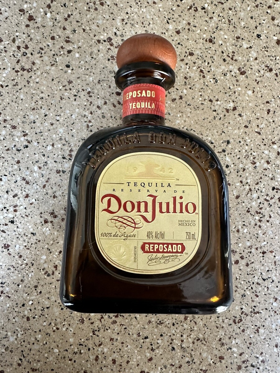 Don Julio Reposado Tequila 750 ml empty bottle with Cork Top | eBay