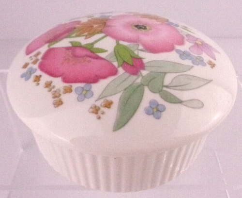 Vintage Wedgwood Meadow Sweet Bone China Round Box & Lid W3.5" - Bild 5 von 6