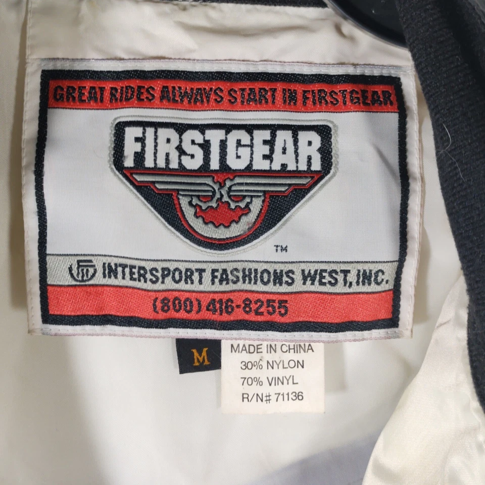 Firstgear Blue Black Splash Motorcycle Jacket Size Medium Reflective Men - Image 4 of 4