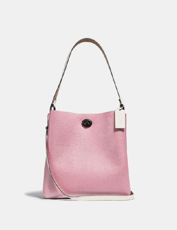 Coach 89100 Charlie Bucket Bag In Colorblock Pewter Aurora Multi