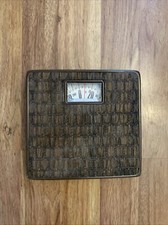 VINTAGE 1960s BATHROOM SCALE FLOOR COUNSELOR RETRO MID CENTURY Brown 10