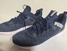 NEW Men's PUMA Enzo Beta Woven V3 Athletic Shoes Soft Foam Blue - Size 11
