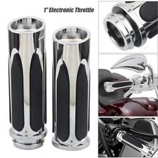 1" Electronic Handlebar Hand Grips For Harley Touring Electra Road Glide Softail