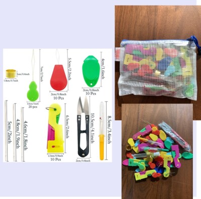 Thread Needle Hand Sewing Kit Scissor Threader Thimble Seam Ripper Bag Travel NW