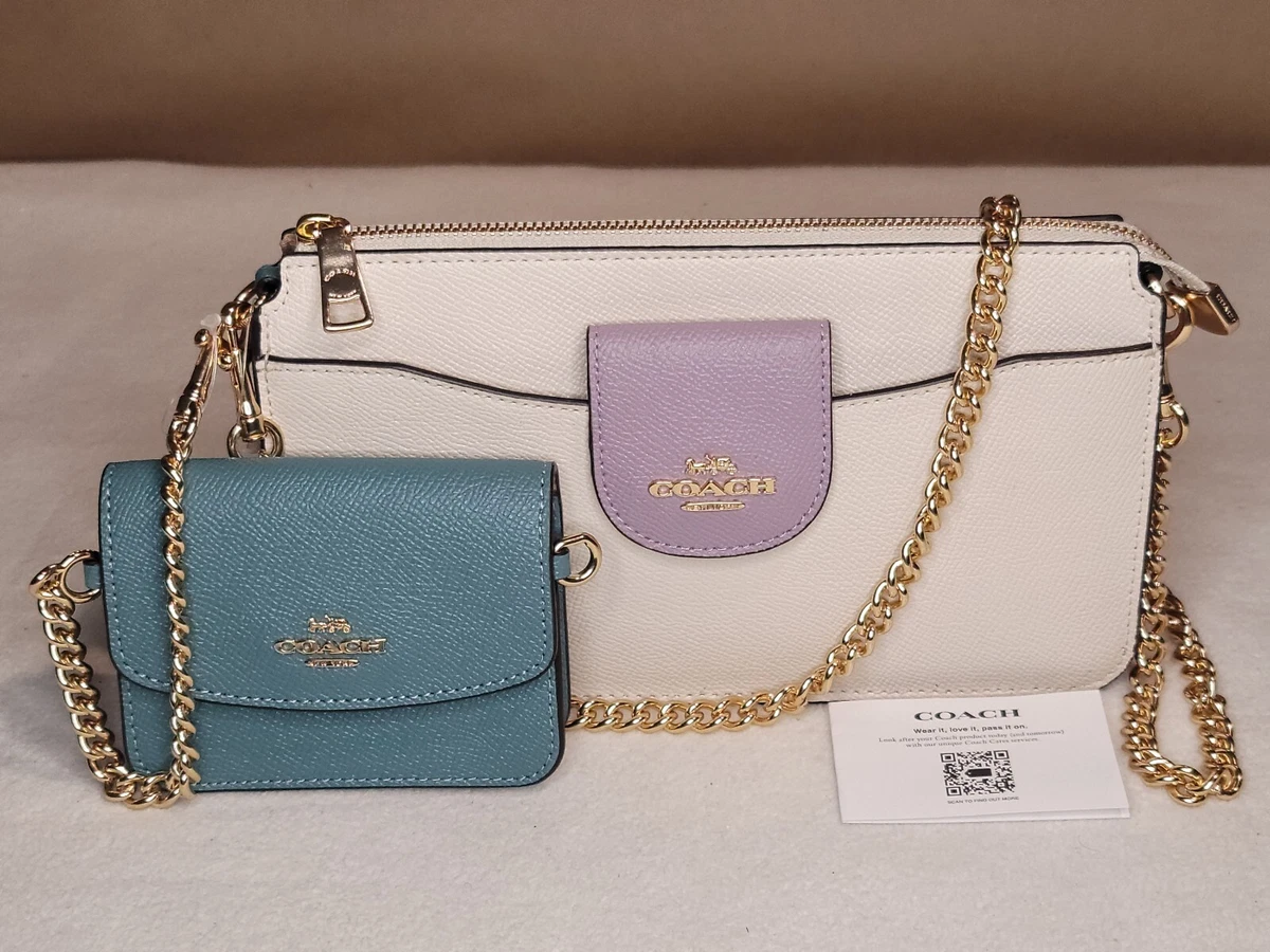 Coach Poppy Crossbody with Card Case in Colorblock