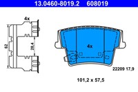 BremsbelÄGe Chrysler T. 300 C 2.7-6.1 04-