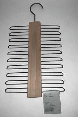 Wood Tie Belt Hanger Wooden Necktie Belt Hanger  Organizer Flawed