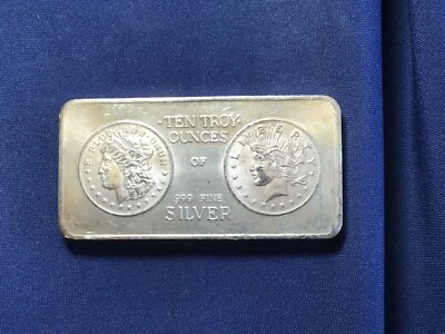 Portland Mint Vintage 10 Ounce Silver Bar E8211 | eBay