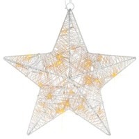 30 Led Stern Rattanoptik Weihnachtsstern Rattanstern Mit Timer Weihnachten 35 Cm