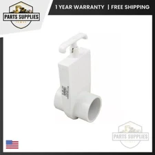 0402-20 Magic Plastics Unibody PVC Gate Slide Valve 2"Spg x 2"Spg 80 Psi White