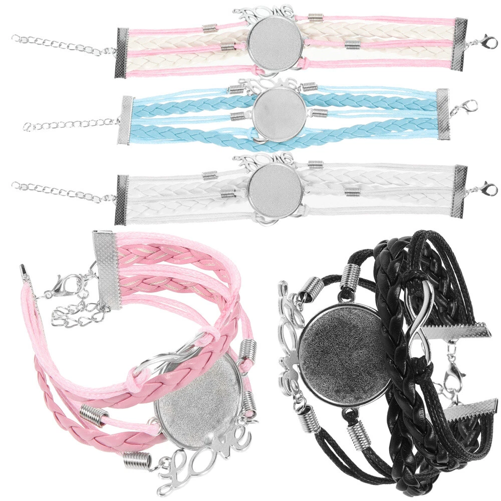 Leather bracelet deals blanks bulk