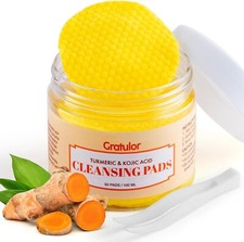 Turmeric Kojic Acid Cleansing Pads - Turmeric Cleansing Pads for Face - 50 PCS