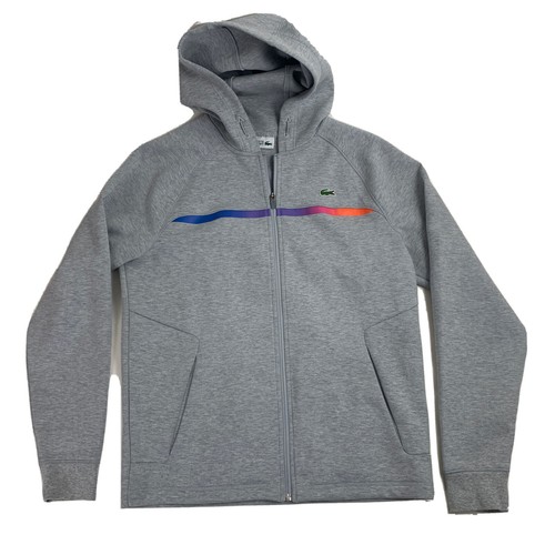 Lacoste Sport Full Zip Up Hoodie Gray 