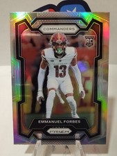 2023 Prizm Emmanuel Forbes Silver Rookie Card Washington Commanders RC #399 SP