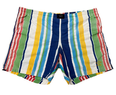 Paul Shark Yachting Rainbow Beach Board Shorts Swim Trunks Bath Suit Size L