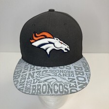 Denver Broncos New Era 59fifty Gray/Orange Fitted Cap Size 6 5/8 53cm G5