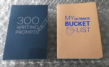 2 Books 300 WRITING PROMPTS  My Ultimate Bucket List BRAND NEW  Piccadilly 